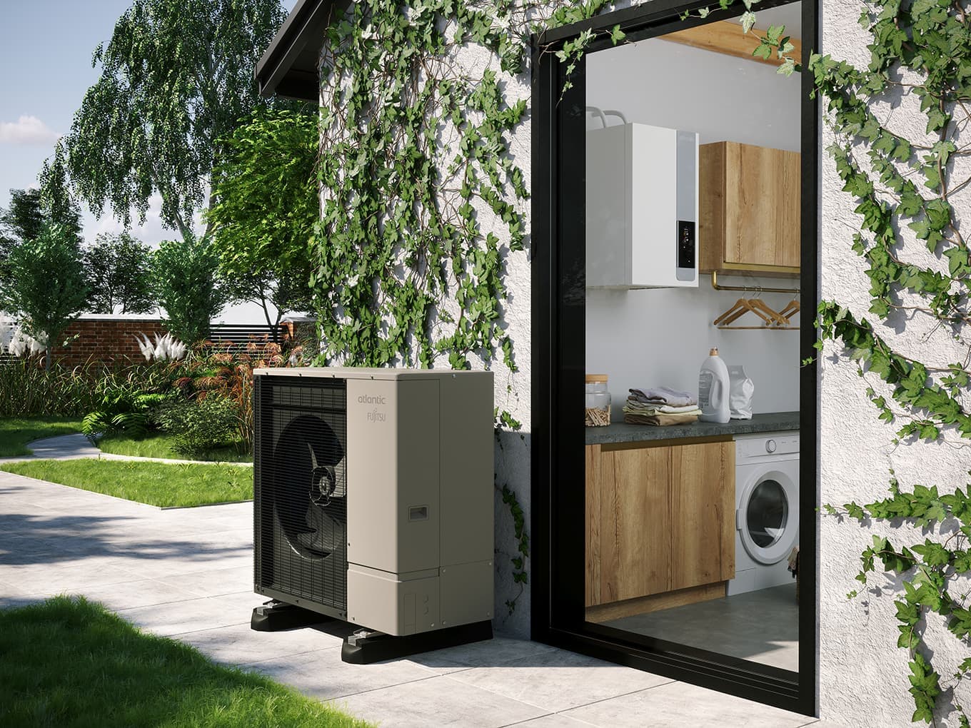 Installation pompe à chaleur Atlantic par SunSolution